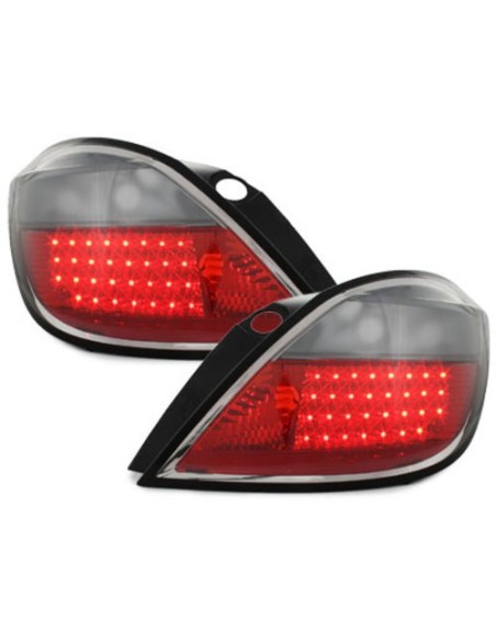 Fanali posteriori a LED per OPEL Astra H 5D 04+ _ rosso-fumo