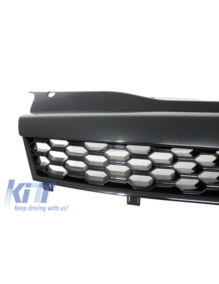 Griglia Centrale Grigliata Debadged per OPEL Astra H 3 Porte Coupé (04-09) Honeycomb Design