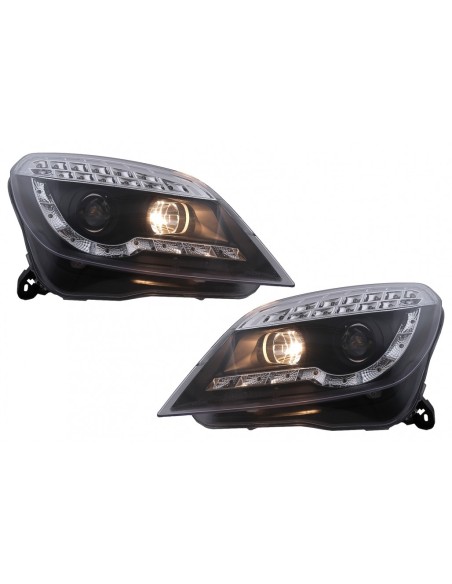 LED DRL Fari per Opel Astra H (03.04-09) Nero