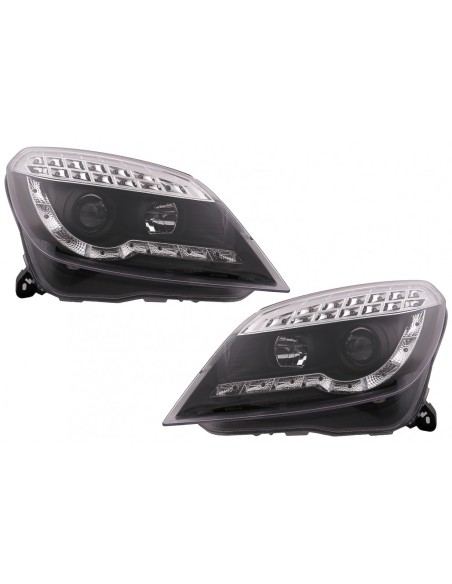 LED DRL Fari per Opel Astra H (03.04-09) Nero
