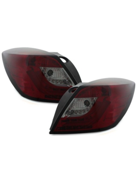 carDNA LED luci posteriori per OPEL Astra H GTC LIGHTBAR rosso-fumo