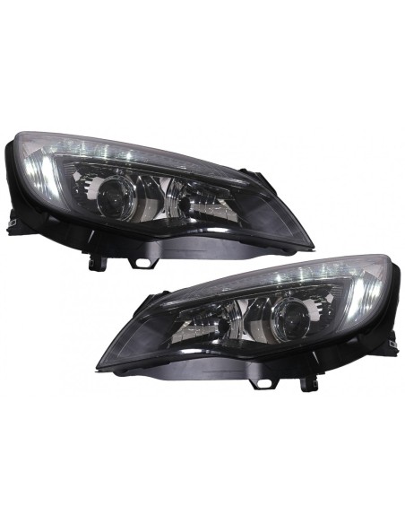 LED DRL Fari per Opel Astra J (10-12) Nero