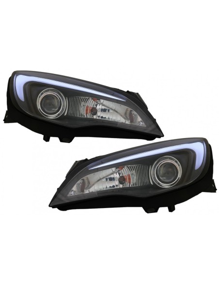 LED DRL Fari per Opel Astra J (10-15) TUBO NERO