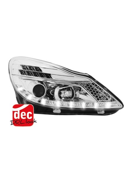 Fari per Opel Corsa D (04.06-11) LED DRL Chrome