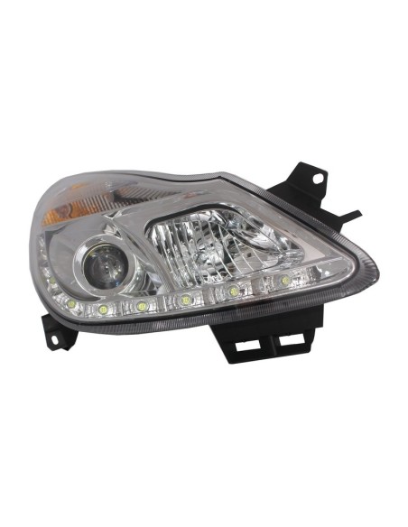 Fari D-LITE per OPEL Corsa D 06+LED Luce di marcia diurna cromata
