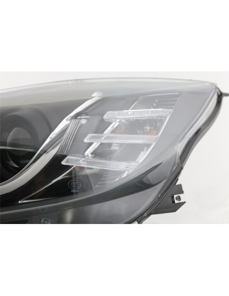 Fari DRL a LED per Opel Insignia (08-12) Luci di marcia diurna Nero