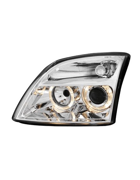 Fari per Opel Vectra C (04.02-08.05) 2 Halo Cerchi Cromo