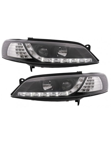 Fari a LED per Opel Vectra B (11.1996-12.1998) LHD Nero