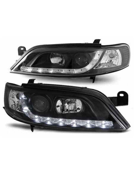LED DRL Fari per Opel Vectra B (1999-03.02) Nero