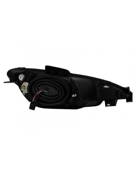 Fanali anteriori per Peugeot 6 CC (02-Up) Angel Eyes Black