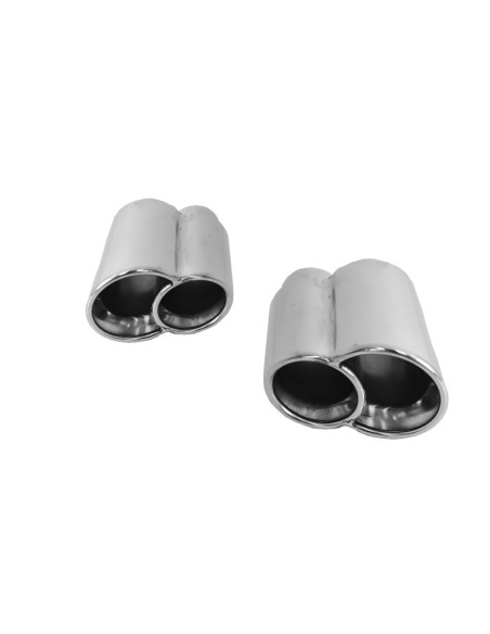 Silenziatore di scarico Suggerimenti per PORSCHE Carrera 911 996 997 (1997-08) Turbo Quad