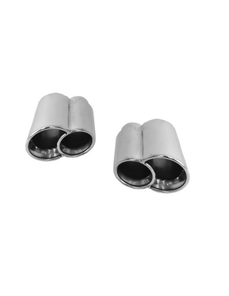 Silenziatore di scarico Suggerimenti per PORSCHE Carrera 911 996 997 (1997-08) Turbo Quad