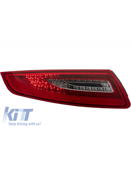 Fanali posteriori a LED per PORSCHE 911 - 997 04-08 Fendinebbia Red-Crystal