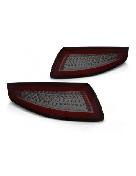Fanali posteriori a LED per Porsche 911 997 (04-09) Fumo rosso w/ segnale di svolta dinamico