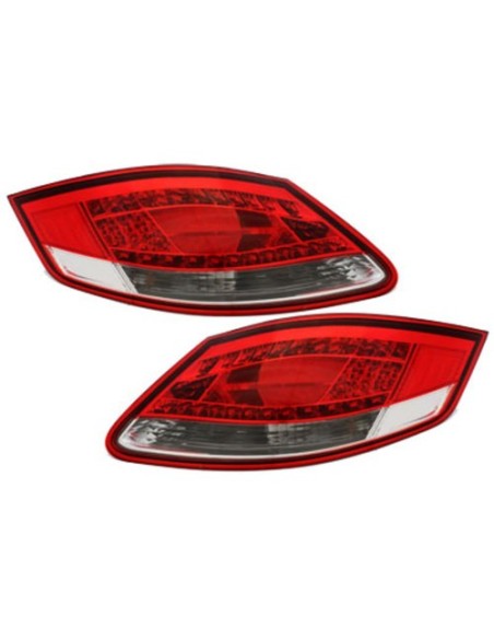 Fanali posteriori a LED per PORSCHE Boxster 987 05-08 Cayman 06-09 rosso - cristallo