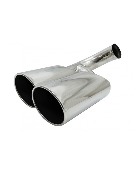 Silenziatore di scarico Suggerimenti per Porsche Cayenne I Facelift SUV 9PA1 V6 (07-10) Chrome