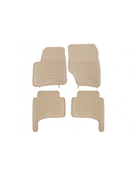 Tappetini per auto in gomma beige per VW TOUAREG 7LA 7L6 7L7 (02-10) Porsche Cayenne 9PA (02-10)