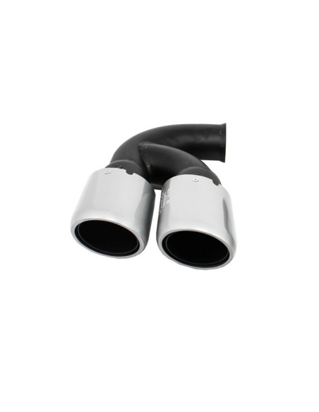 Marmitta Suggerimenti per Porsche Cayenne 92A V6 V8 Benzina (05.10-09.14) GTS Design Argento