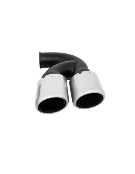 Marmitta Suggerimenti per Porsche Cayenne 92A V6 V8 Benzina (05.10-09.14) GTS Design Argento