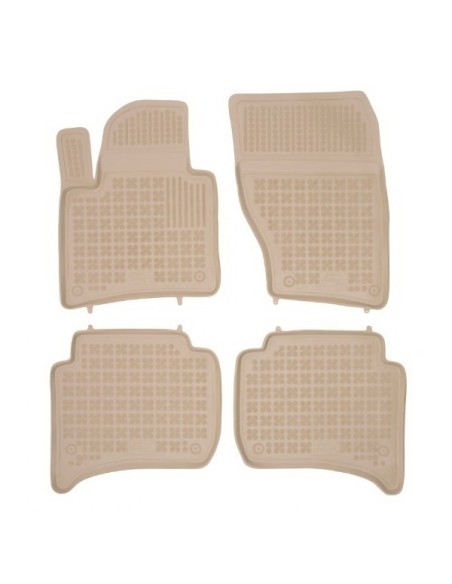 Tappetino Gomma Beige per PORSCHE Cayenne II 92A (11-16) VW Touareg II 7P5 (10-18)