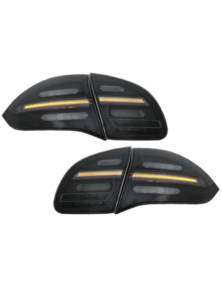 Fanali posteriori a LED FULL per Porsche Cayenne 958 E2 92A Prefacelift (10-14) Fumo nero w/ Indicatori dinamici
