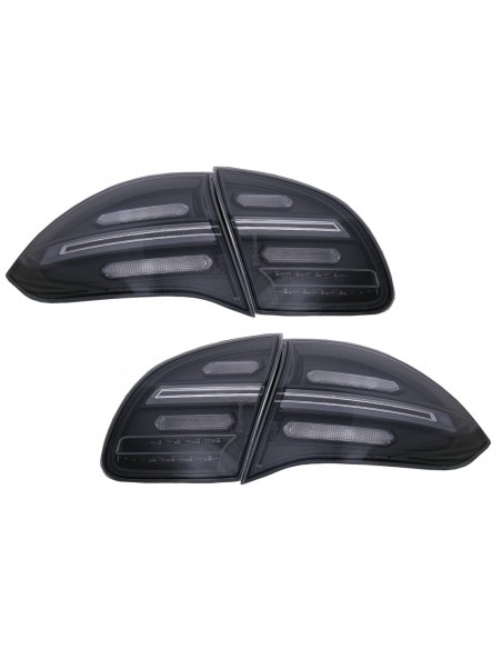 Fanali posteriori a LED FULL per Porsche Cayenne 958 E2 92A Prefacelift (10-14) Fumo nero w/ Indicatori dinamici