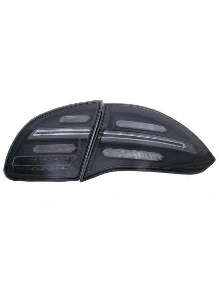 Fanali posteriori a LED FULL per Porsche Cayenne 958 E2 92A Prefacelift (10-14) Fumo nero w/ Indicatori dinamici