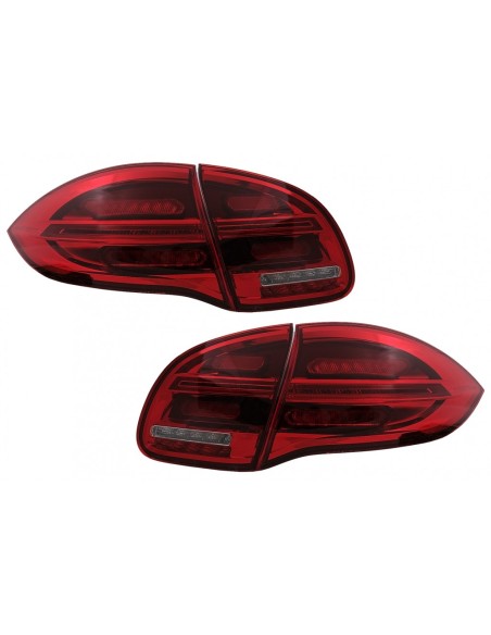 Fanali posteriori a LED per Porsche Cayenne 958 E2 92A Prefacelift (10-15) Rosso Bianco
