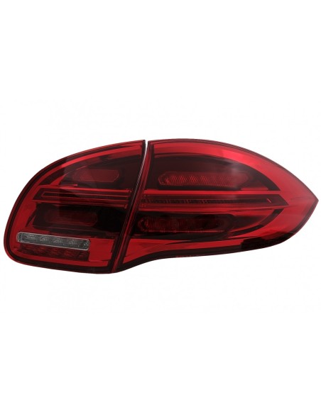 Fanali posteriori a LED per Porsche Cayenne 958 E2 92A Prefacelift (10-15) Rosso Bianco