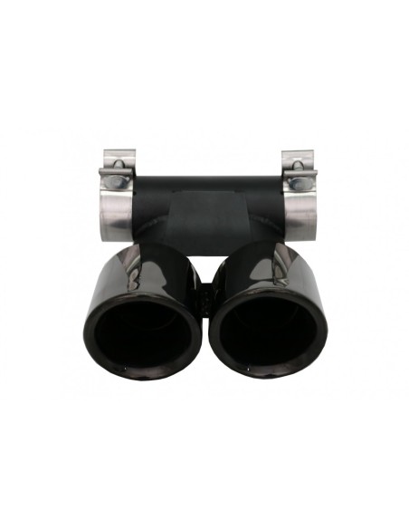 Silenziatore di scarico Suggerimenti per Porsche 718 Cayman Boxster 982 (16-up) Piano Nero
