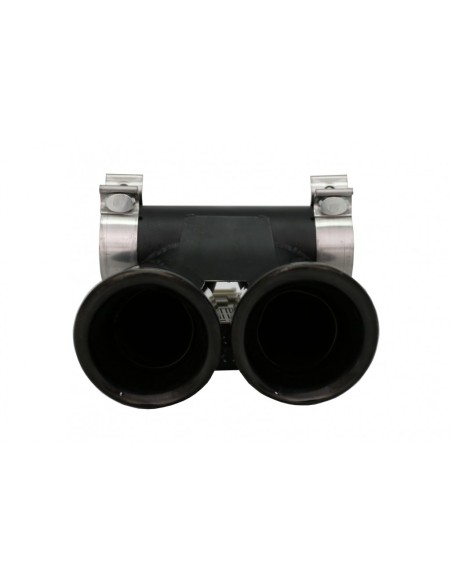 Silenziatore di scarico Suggerimenti per Porsche 718 Cayman Boxster 982 (16-up) Piano Nero