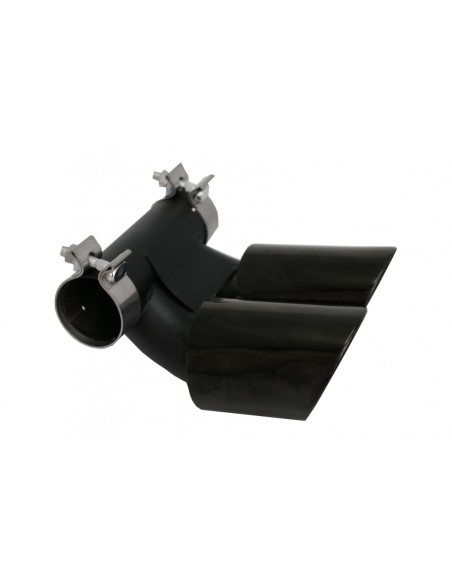 Silenziatore di scarico Suggerimenti per Porsche 718 Cayman Boxster 982 (16-up) Piano Nero