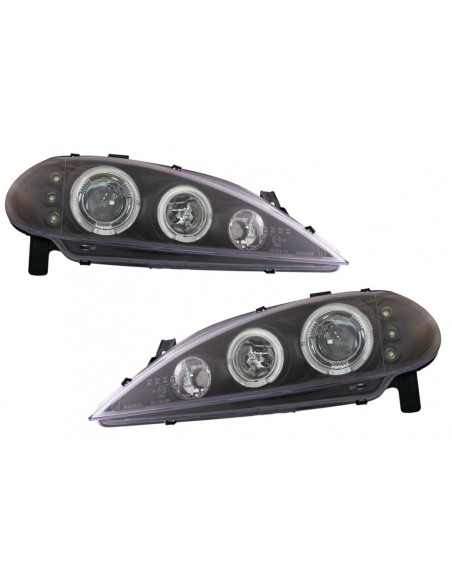 Angel Eyes Fari per Renault Megane (3.1999-10.02) Nero
