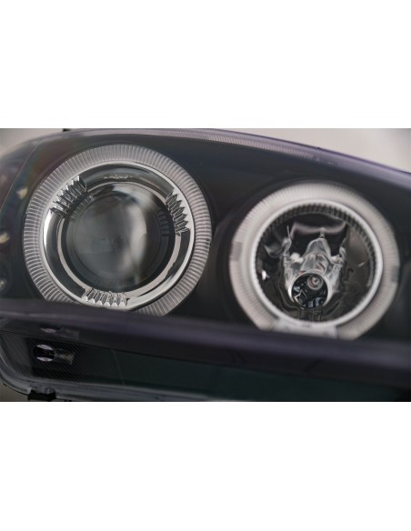 Angel Eyes Fari per Renault Megane (3.1999-10.02) Nero