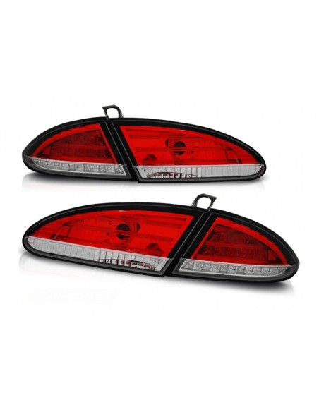 Luci posteriori a LED per Seat Leon (06.05-09) Rosso Chiaro