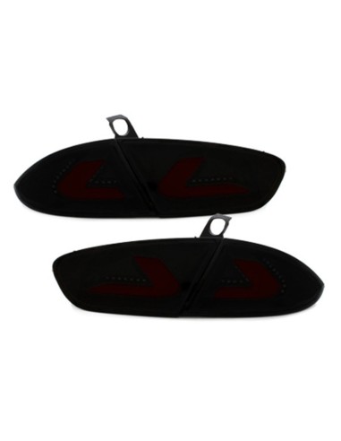 Fanali posteriori a LED per SEAT Leon 1P1 Facelift (09-12) lightbar Nero - Fumo