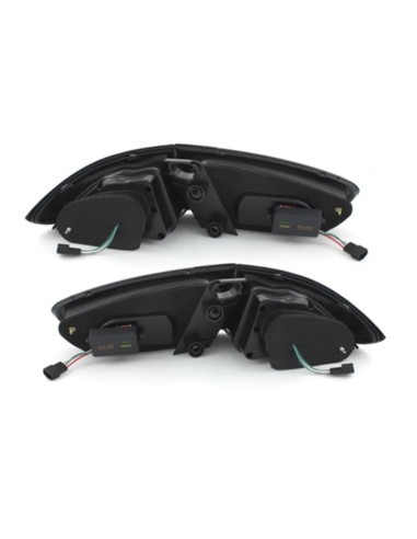 Fanali posteriori a LED per SEAT Leon 1P1 Facelift (09-12) lightbar Nero - Fumo