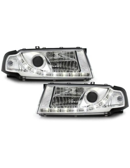 Luce diurna LED DRL Fari per Skoda Octavia I (08.00-10) Cromo
