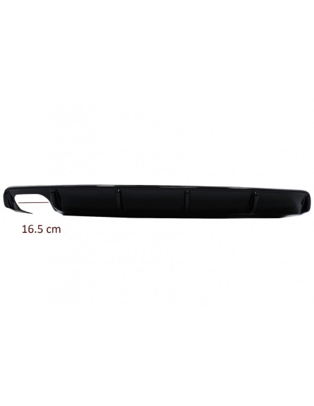 Paraurti posteriore Valance Air Diffuser per Skoda Octavia II (04-09) Piano Nero