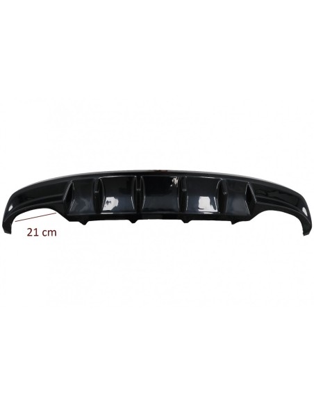 Paraurti posteriore Valance diffusore d'aria per Skoda Octavia III 5E Berlina Wagon (13-19) Piano Nero