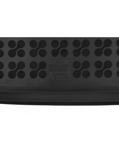 Stuoia del tronco in gomma nera per Skoda RAPID (13-) Spaceback
