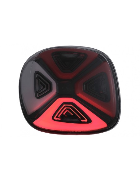 Fanali posteriori a LED completi per Smart fortwo C453 A453 per quattro W453 (14-19) Display di avvio dinamico rosso chiaro