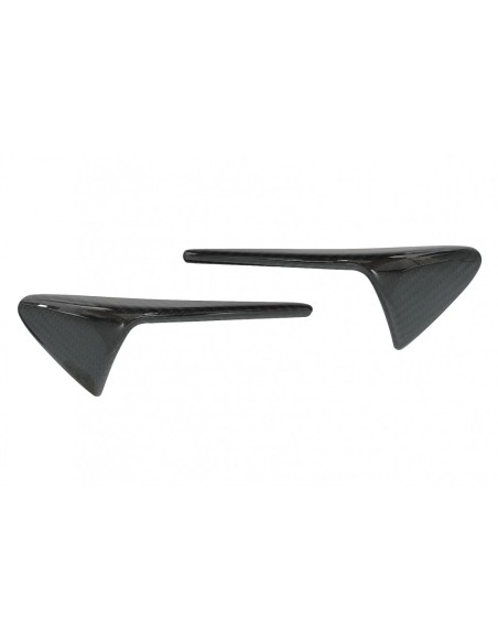 Trunk Spoiler w/ Turn Signal Covers Marcatori laterali per Tesla Modello 3 (17-up) Real Carbon