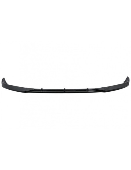 Paraurti anteriore Add-On Spoiler Lip per Tesla Modello S (16-) 5 porte Liftback Sedan Piano Nero