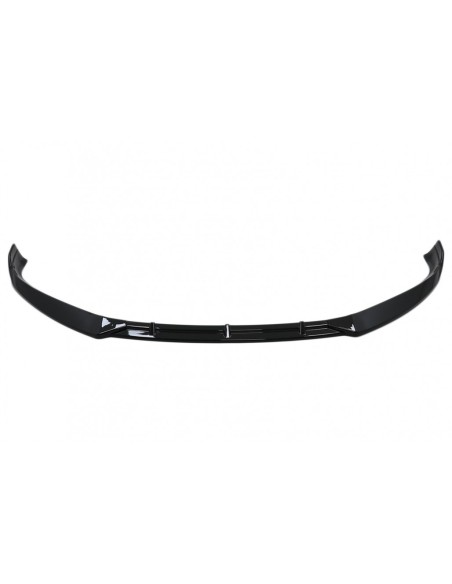 Paraurti anteriore Add-On Spoiler Lip per Tesla Modello S (16-) 5 porte Liftback Sedan Piano Nero