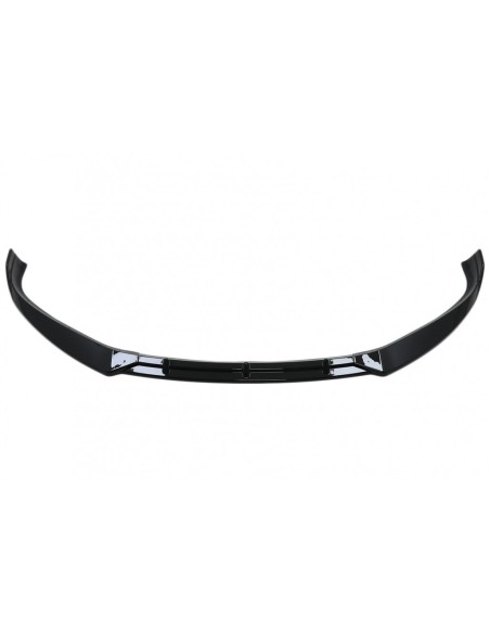 Paraurti anteriore Add-On Spoiler Lip per Tesla Modello S (16-) 5 porte Liftback Sedan Piano Nero