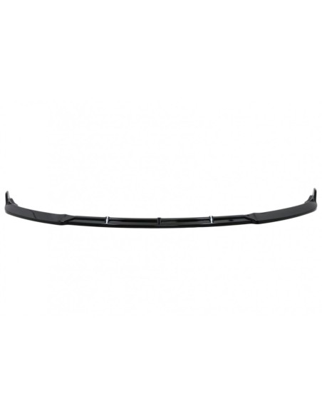 Paraurti anteriore Add-On Spoiler Lip per Tesla Modello S (12-15) 5 porte Liftback Sedan Piano Nero