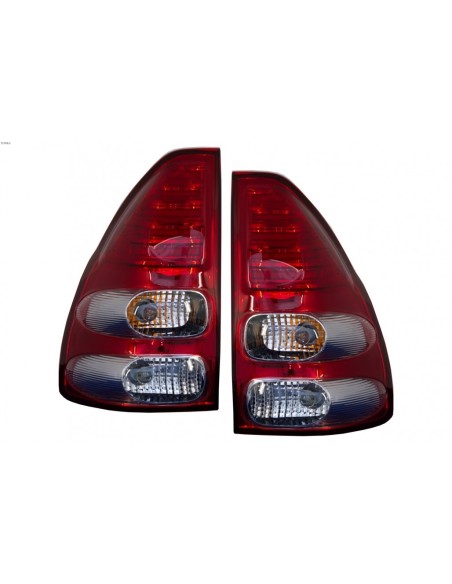 Fanali posteriori a LED per Toyota Land Cruiser FJ1 (03-08) Rosso Chiaro