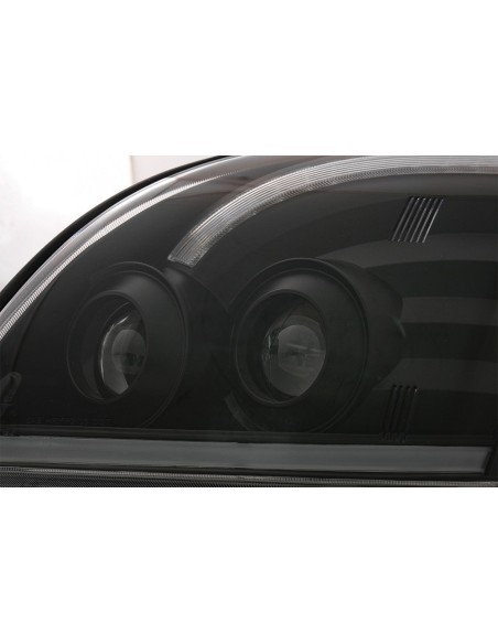 Fari LED TUBE LIGHT per TOYOTA Land Cruiser FJ1 (03-09) Nero w/ segnale di svolta dinamico LHD