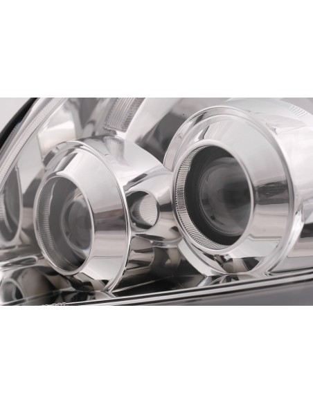 LED TUBE LIGHT Fari per Toyota Land Cruiser FJ1 (03-09) Chrome w/ Dynamic Secvential luci di svolta
